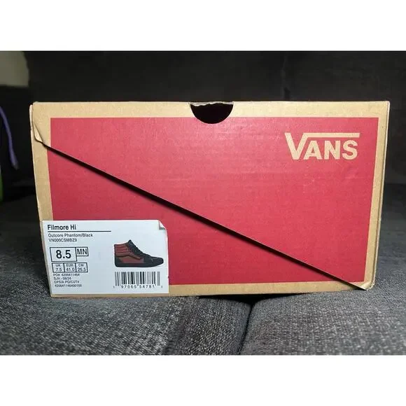 Men's Vans Shoes 8.5 Filmore Hi Outcore Phantom Sneakers Suede/Canvas High Top - Picture 6 of 7